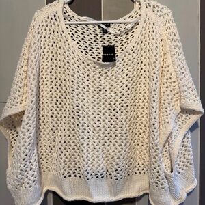 Torrid Women's Open-Knit Cream Sweater